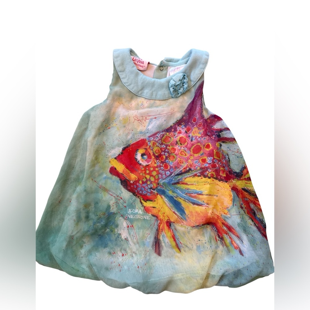 Leoma Lovegrove Colorful‎ Fish Print Kids Dress